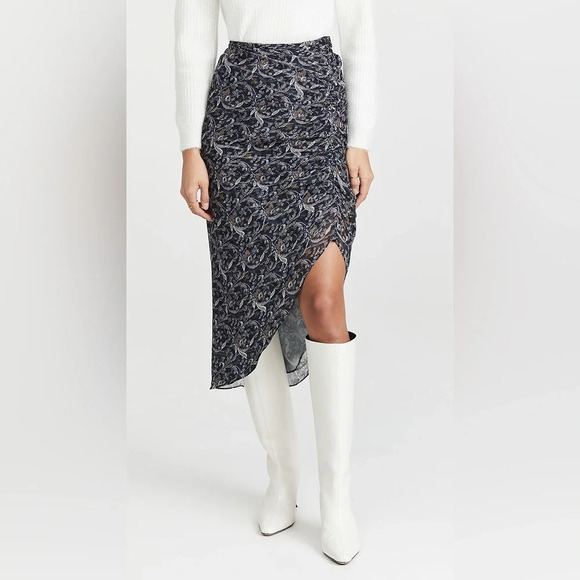 💛Veronica Beard Herst Asymmetric Silk Blend Skirt Women’s Size 4